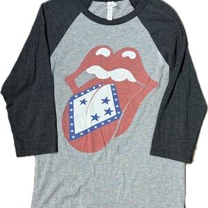 Rock City Rolling Stones Arkansas Flag 3/4 Sleeve Shirt